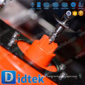 Didtek Triple Offset DN250 Stainless Steel Double Acting Pneumatic Actuator Butterfly Valve